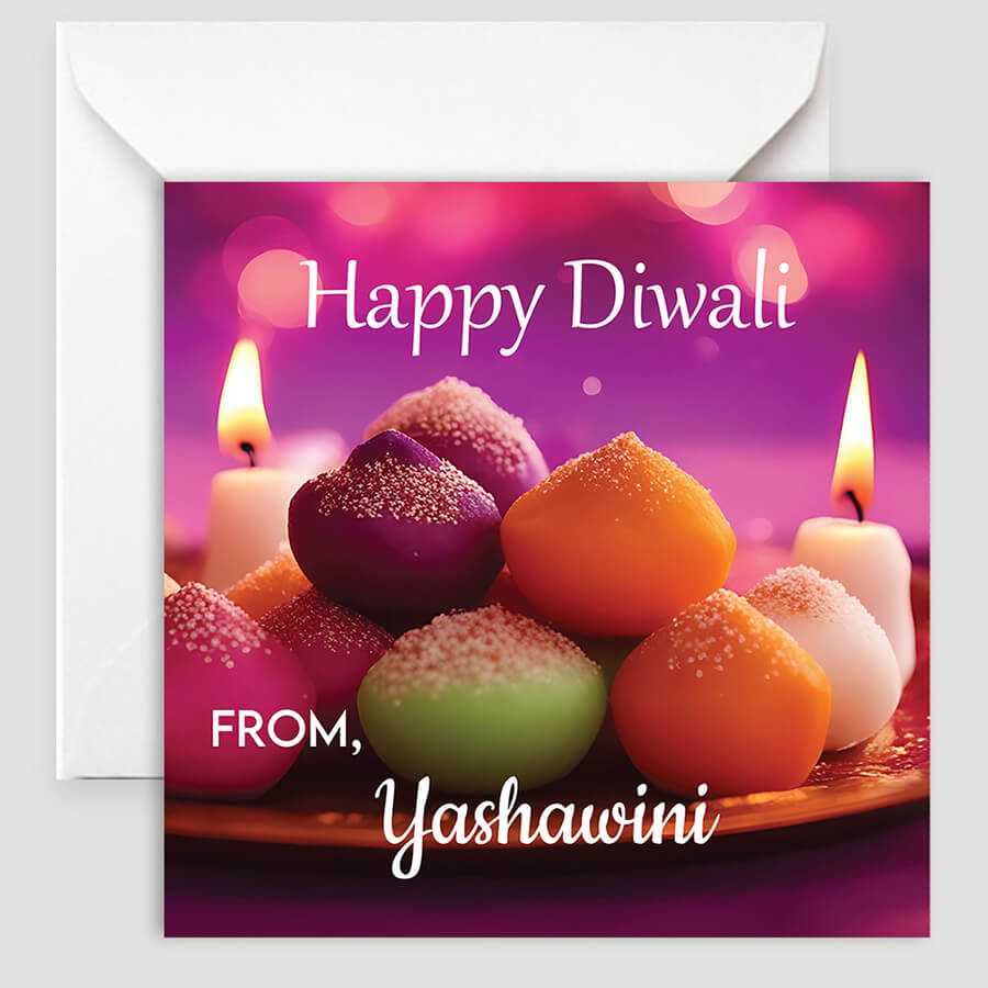 Personalised Diwali Festival of Lights Card