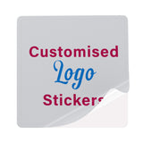 Personalised Logo Stickers - Square - White Vinyl & Transparent Stickers