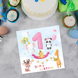 Animal Theme 1st Birthday Card For Boy And Girl