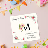 Personalised Initial Birthday Card