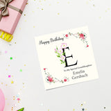 Personalised Initial Birthday Card