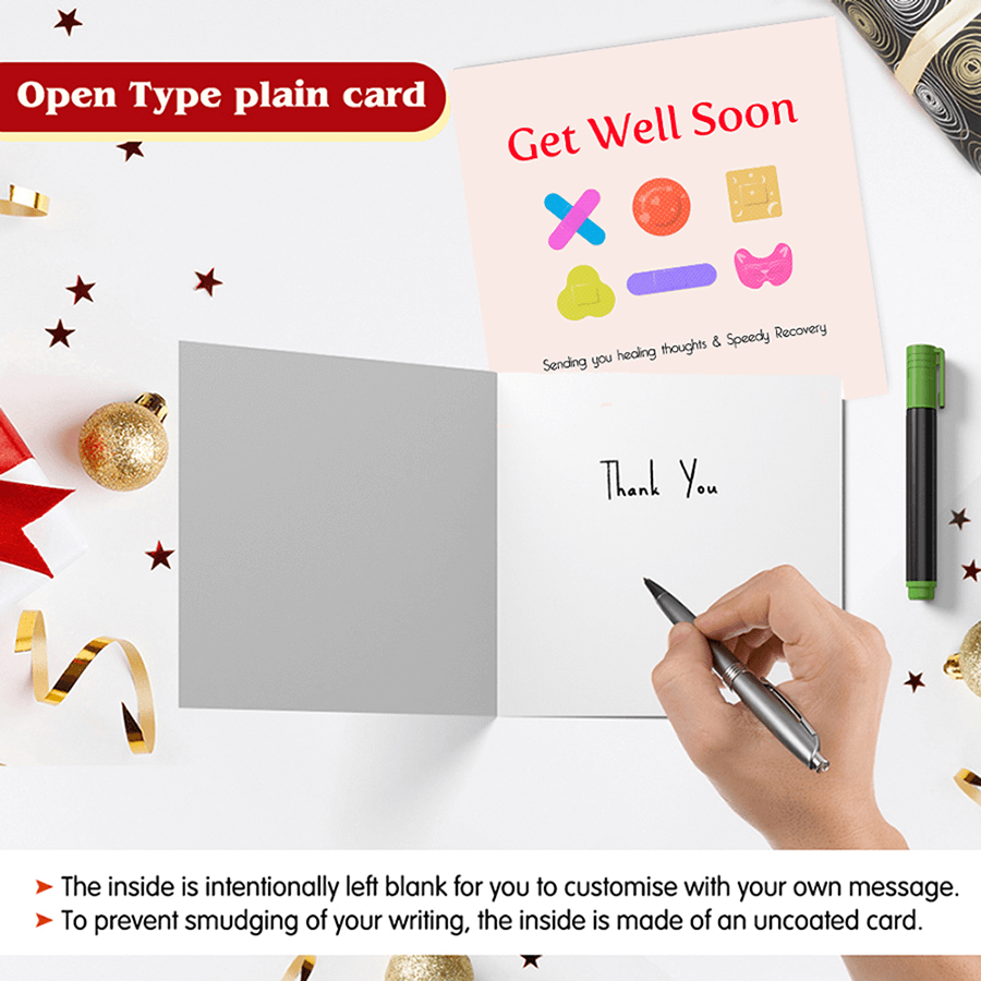 Healing Hues Get Well Soon Band-Aid Greeting Card