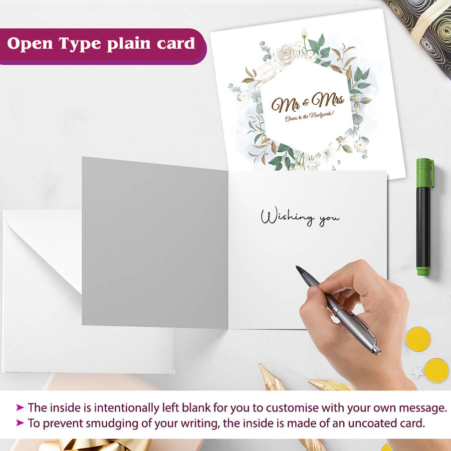 Cheers to the newlyweds wedding card