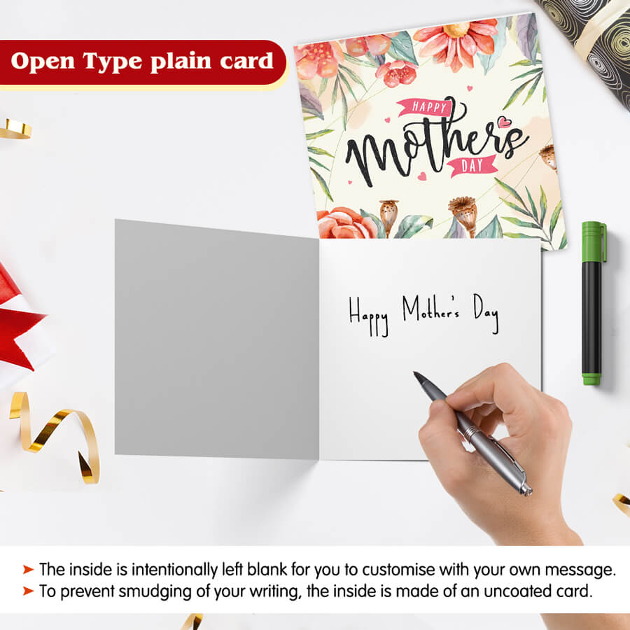 Charming Floral Happy Mother's Greeting Card