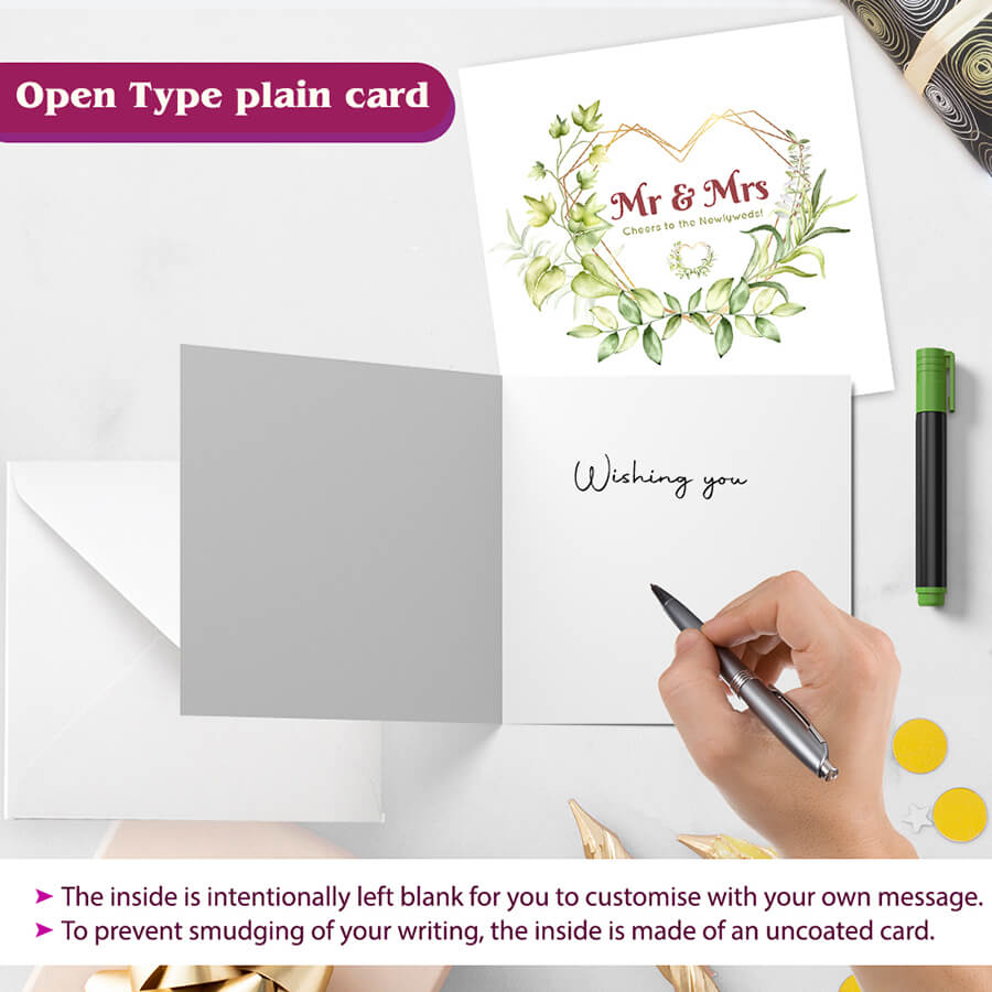 wedding day cards bride & groom