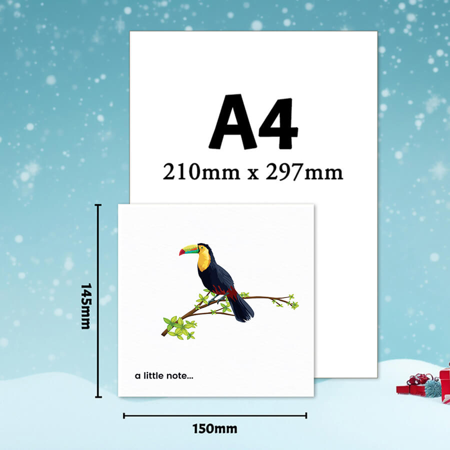 Exquisite Birds-Themed Note Cards with Envelopes
