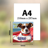 Dog Birthday Chill Out and Relax Greeting Card