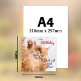 Cat Birthday Chill Out Card