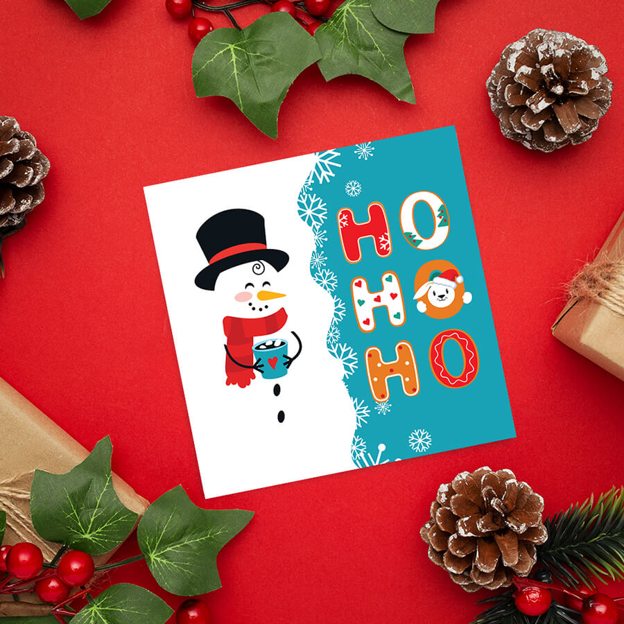 Bulk pack of mini Christmas cards