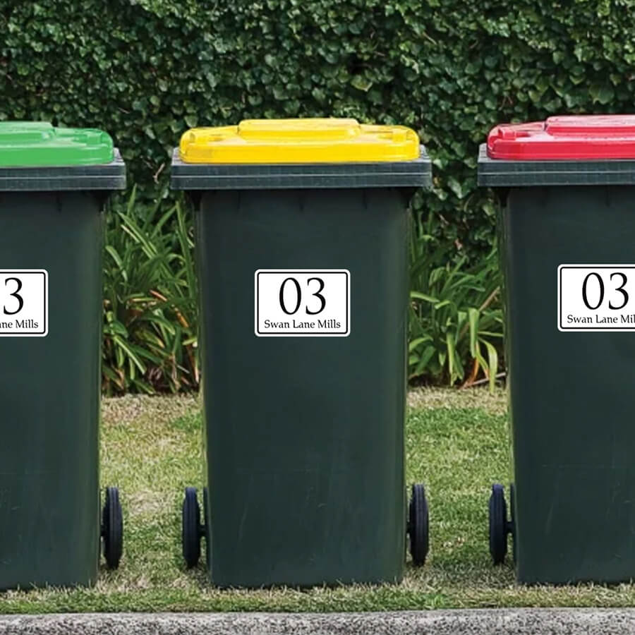 Personalized Wheelie Bin Stickers