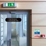 Fire Action Sign Sticker