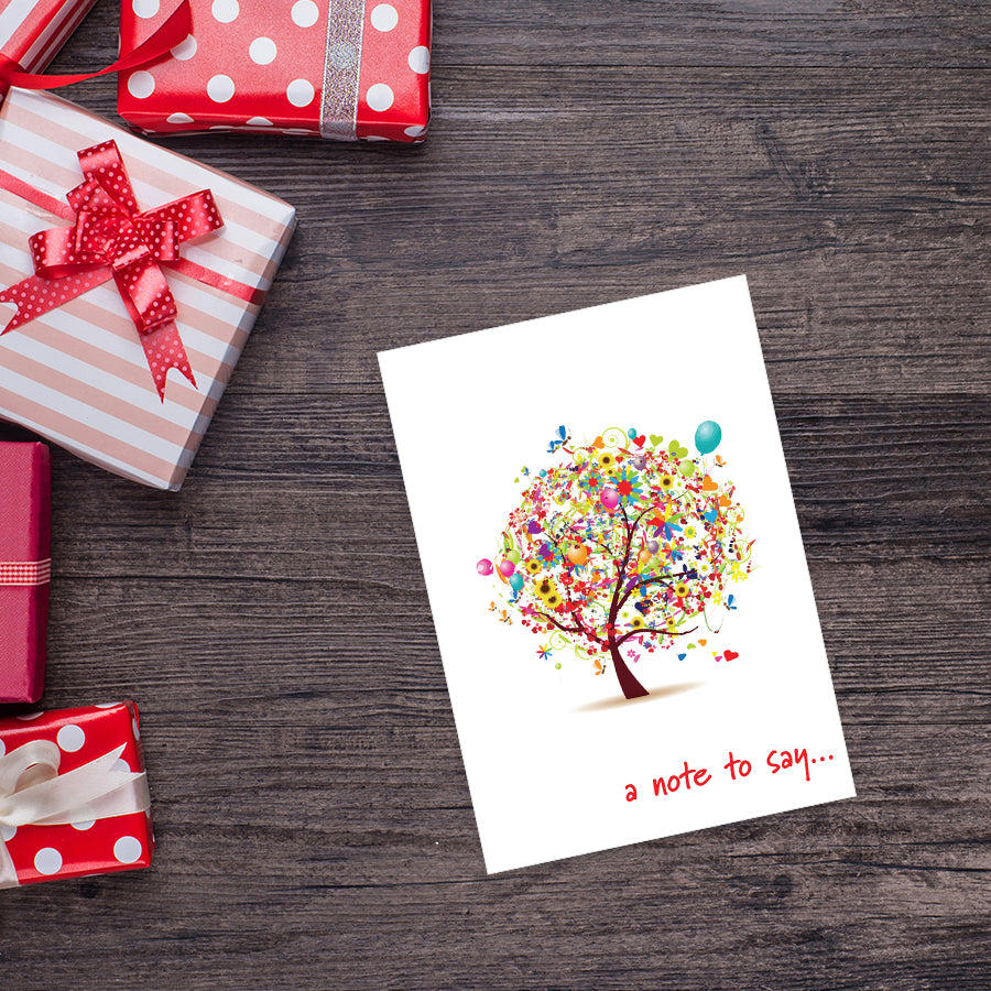 A Note to Say Tree Greeting Card