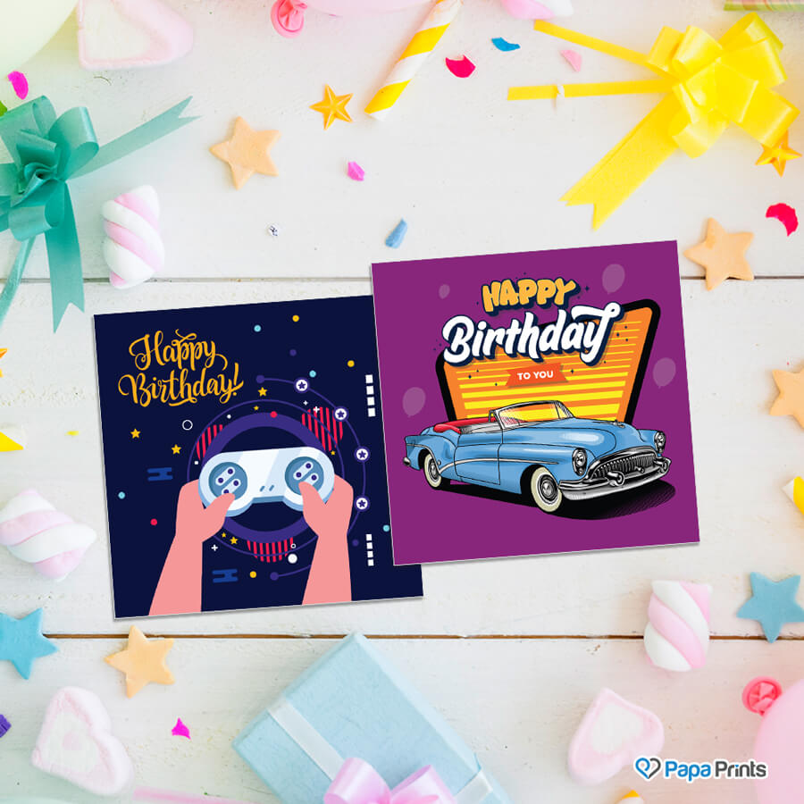 Cute And Colorful Kids Birthday Cards