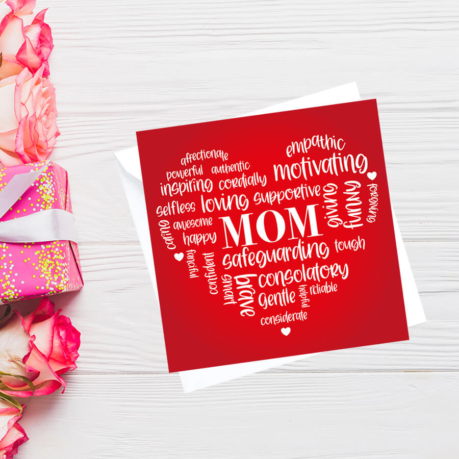 Mother’s Day greeting card with envelope – thoughtful gift