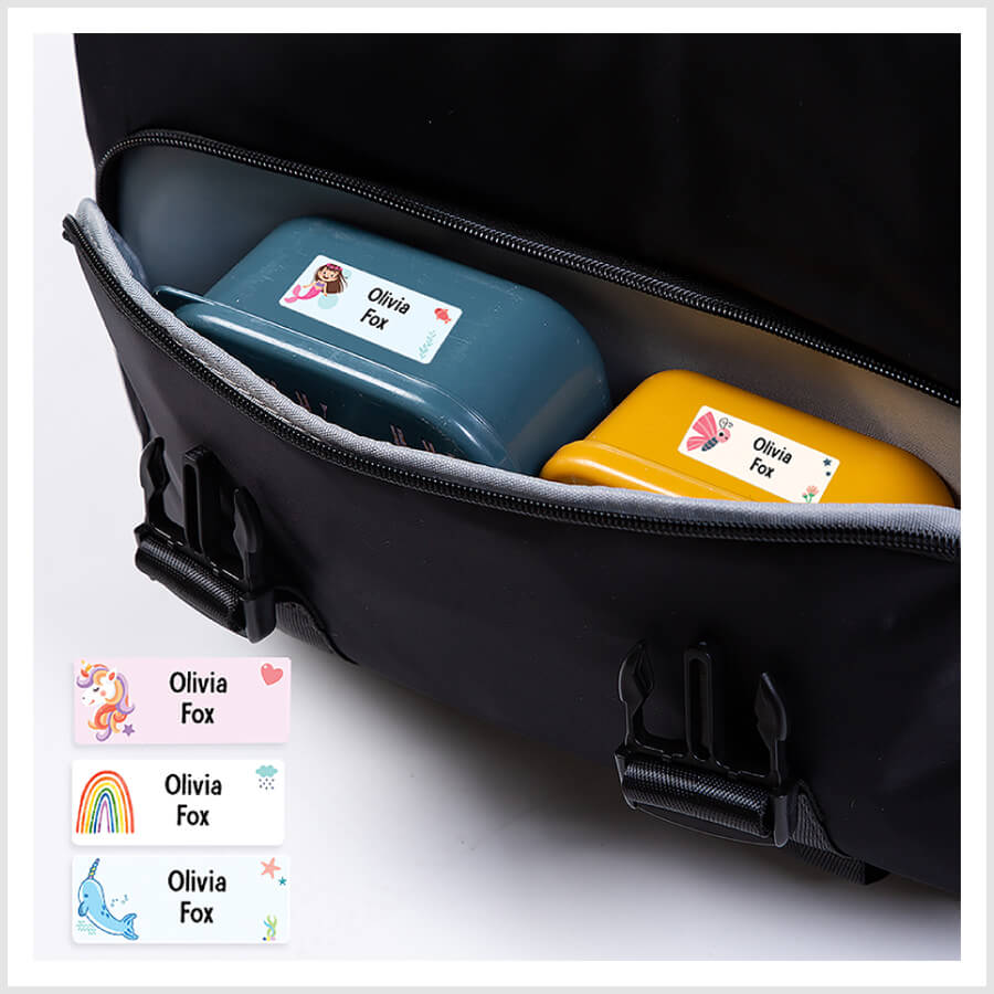 Fun name labels for kids