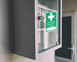 Your Nearest First Aid Box is Located Sign Sticker