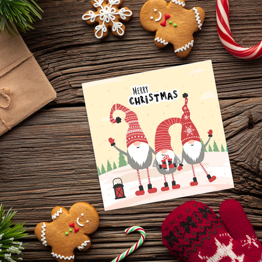 Simple festive greeting cards