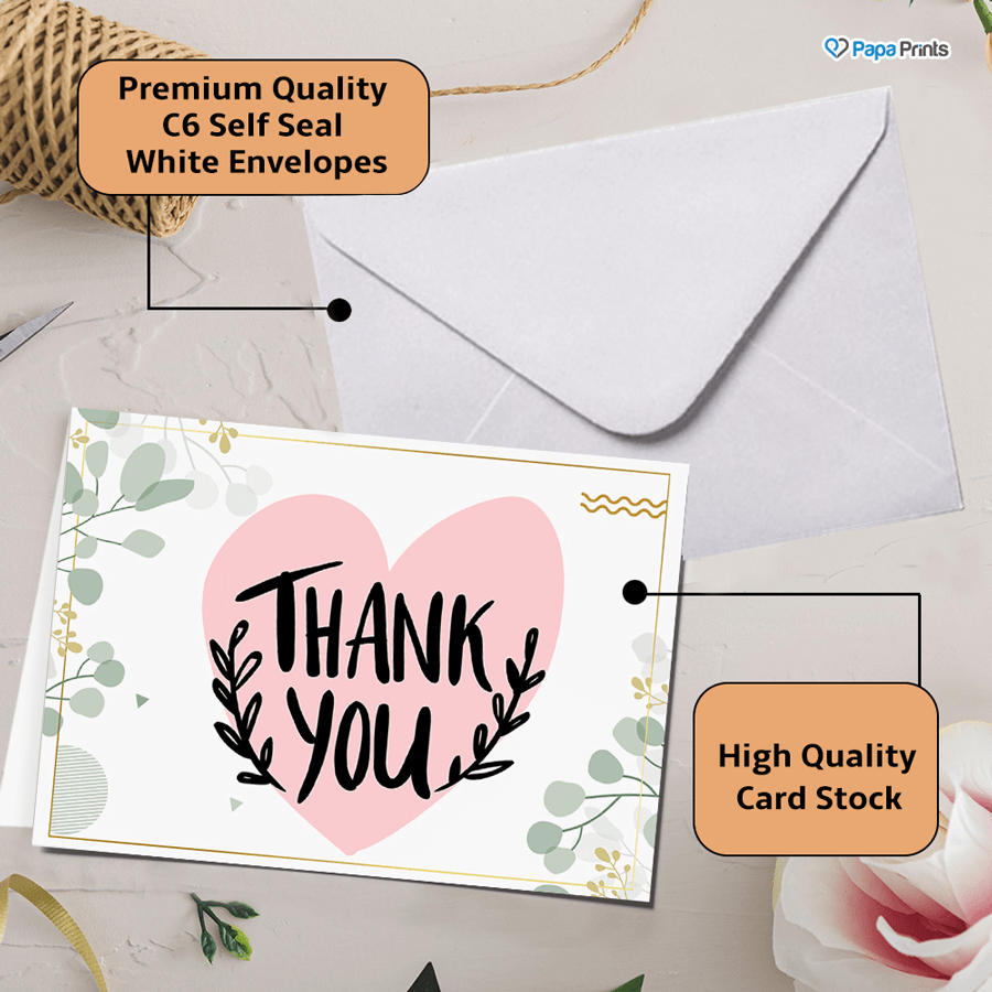 Simplicity in Gratitude: Minimalist Thank You Card Collection