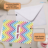 Vibrant Thanks A6 Rainbow Colors Cards for Expressing Appreciation