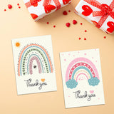 Rainbow Thank You Notes - Pack Of 24 - 8 Designs with Envelopes