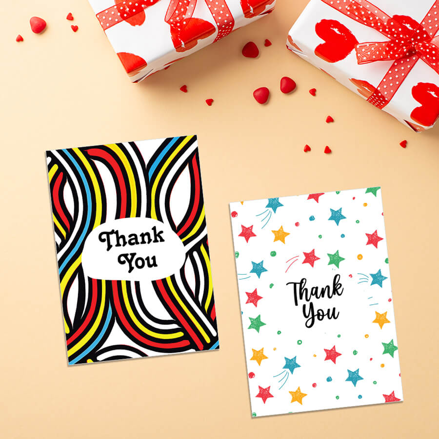 Folded Thank You Cards