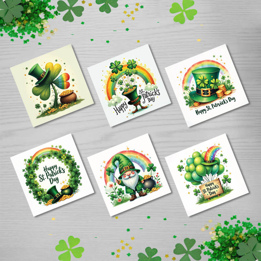 Holiday greeting cards for St Patrick’s Day