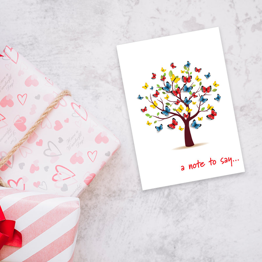 A Note to Say Tree Greeting Card