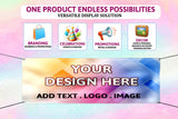 Custom PVC Banners with Straight Edges, Eyelets and Ties