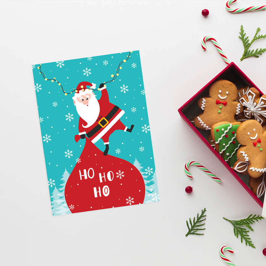 Greeting card for Christmas