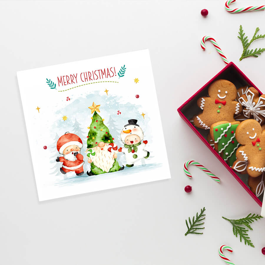 Blank Christmas greeting cards