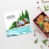 Stylish Christmas greeting cards in bulk