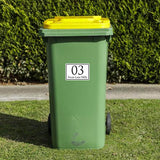 Personalized Wheelie Bin Stickers
