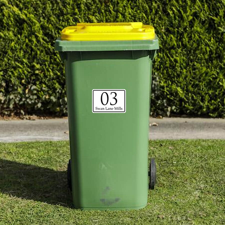 Personalized Wheelie Bin Stickers