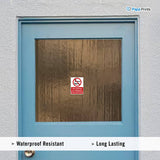 No Smoking or Vaping On These Premises Signs Sticker