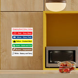 Chopping Board Colour Code Sign Sticker