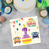 Vibrant Vehicle Birthday Cards for Kids (Ages 1-15)