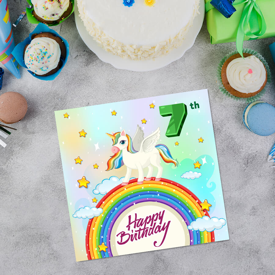 Magical Milestones: Unicorn Age-Wise Birthday Cards (Ages 1-15)