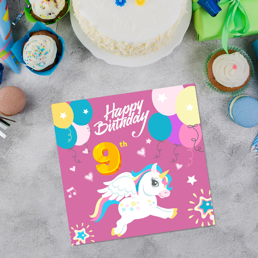Magical Milestones: Unicorn Age-Wise Birthday Cards (Ages 1-15)