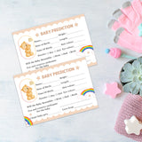 Teddy Bear Baby Prediction Cards - Set of 24