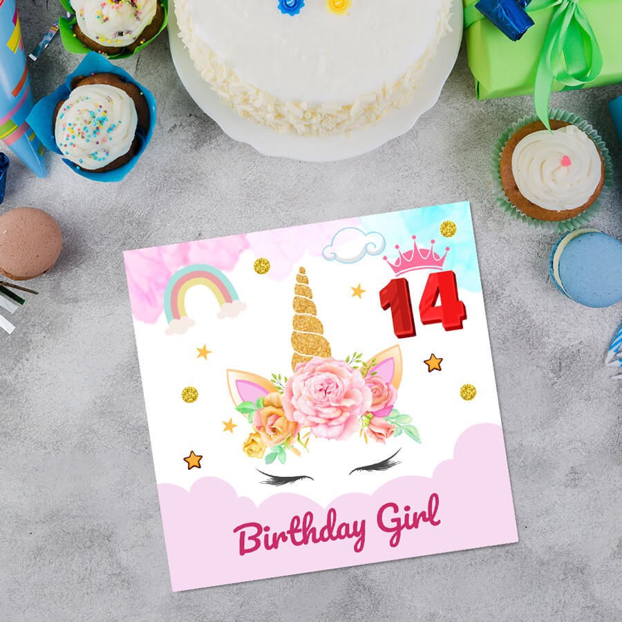 Magical Milestones: Unicorn Age-Wise Birthday Cards (Ages 1-15)