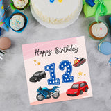 Vibrant Vehicle Birthday Cards for Kids (Ages 1-15)
