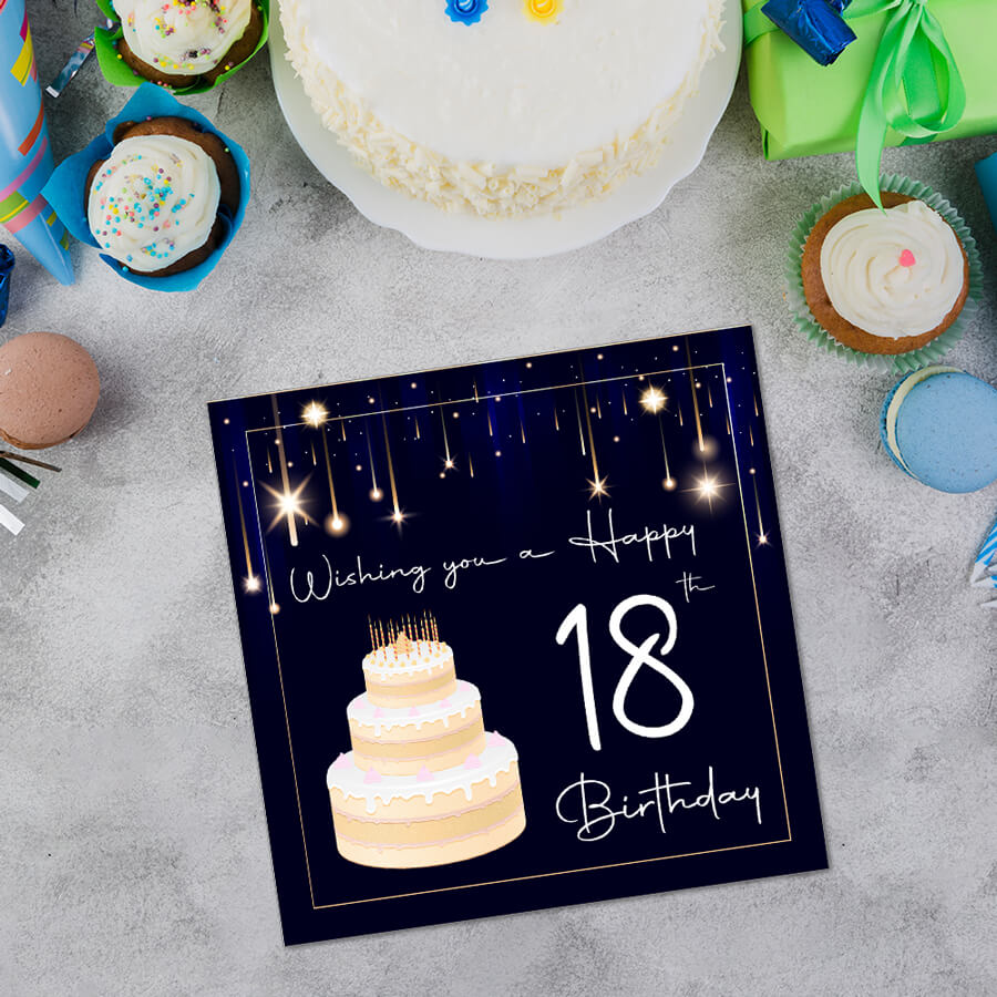 18th Birthday Greeting Card With Envelopes