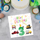 Vibrant Vehicle Birthday Cards for Kids (Ages 1-15)
