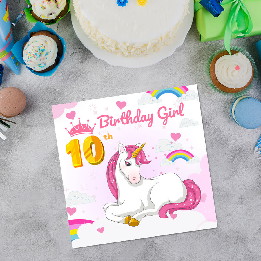 Magical Milestones: Unicorn Age-Wise Birthday Cards (Ages 1-15)