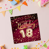 18th Birthday Greeting Card With Envelopes