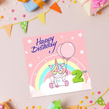 Magical Milestones: Unicorn Age-Wise Birthday Cards (Ages 1-15)