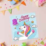 Magical Milestones: Unicorn Age-Wise Birthday Cards (Ages 1-15)