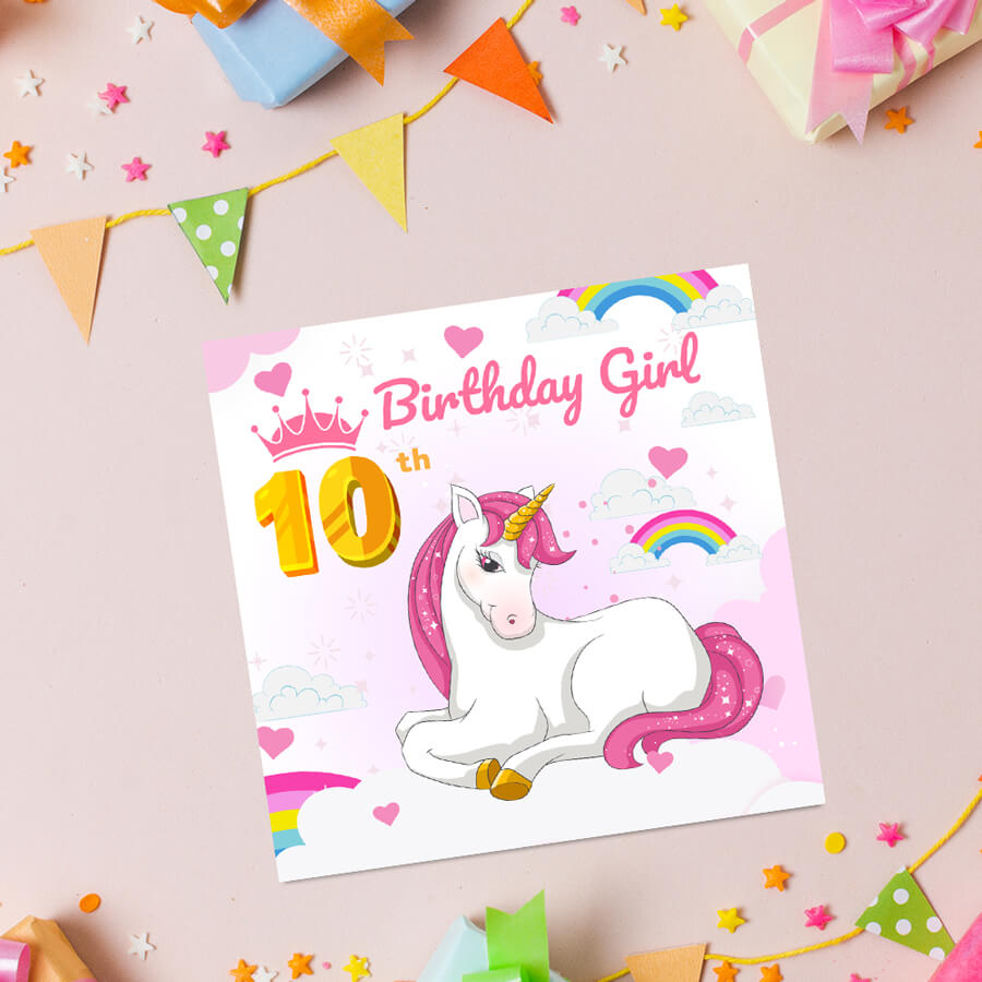 Magical Milestones: Unicorn Age-Wise Birthday Cards (Ages 1-15)