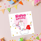 Magical Milestones: Unicorn Age-Wise Birthday Cards (Ages 1-15)
