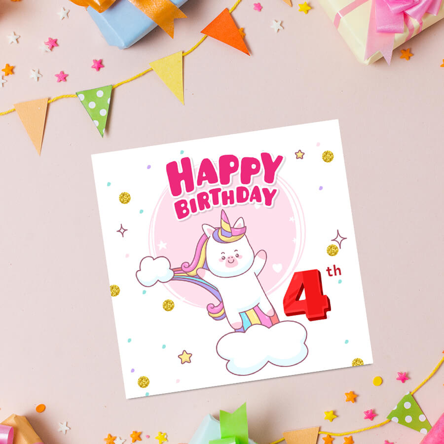 Magical Milestones: Unicorn Age-Wise Birthday Cards (Ages 1-15)